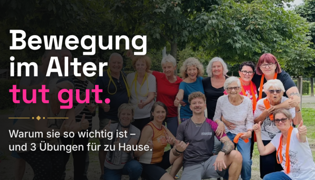 Bewegung im Alter tut gut. Warum sie so wichtig ist – und 3 Übungen für zu Hause